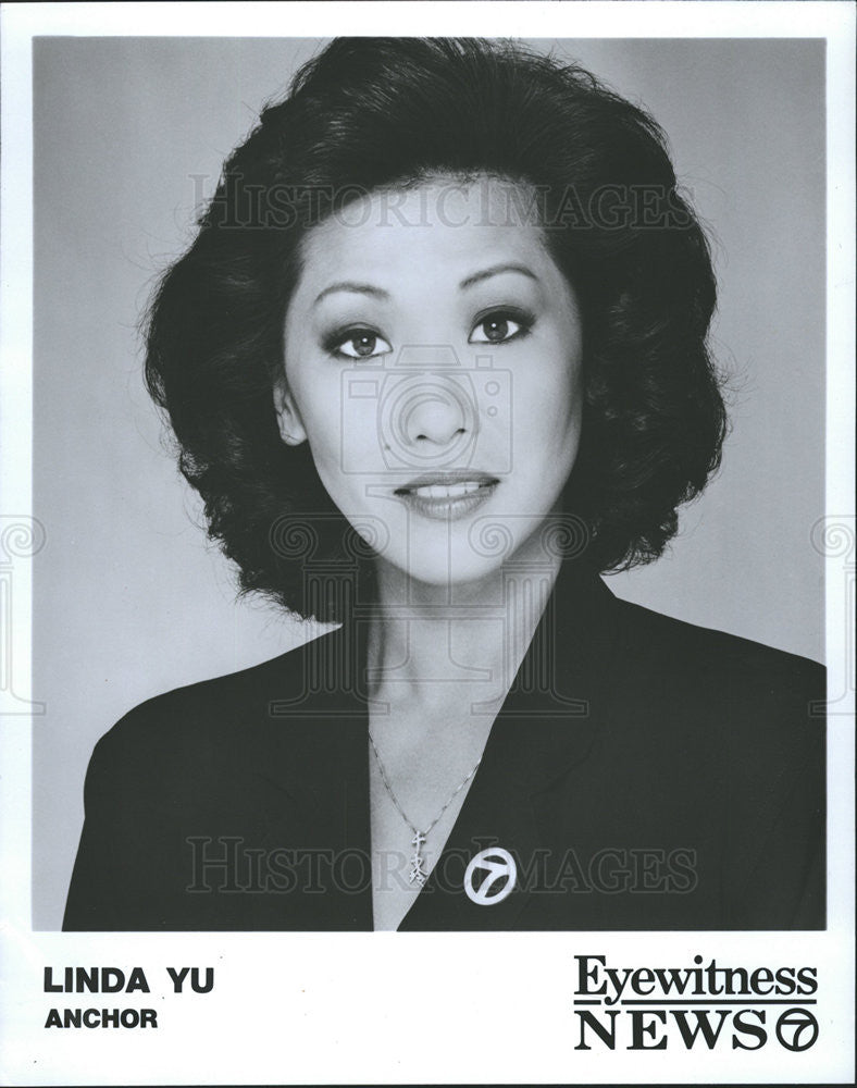 Undated Press Photo  Linda Yu news anchor for Eyewitness News - Historic Images