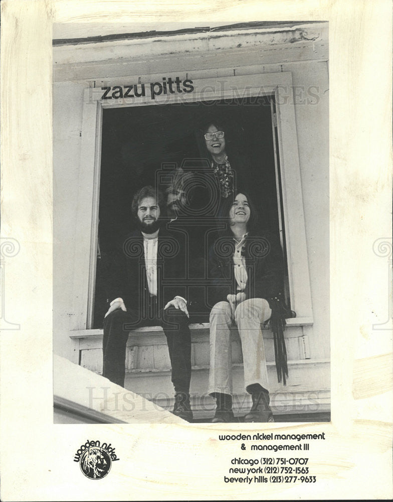 1975 Press Photo Zazu Pitts Wooden NIckel quartet - Historic Images