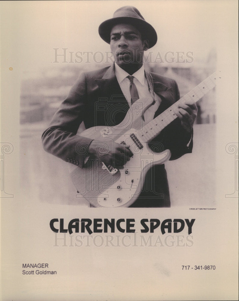 1996 Press Photo Bluesman Clarence Spady - Historic Images