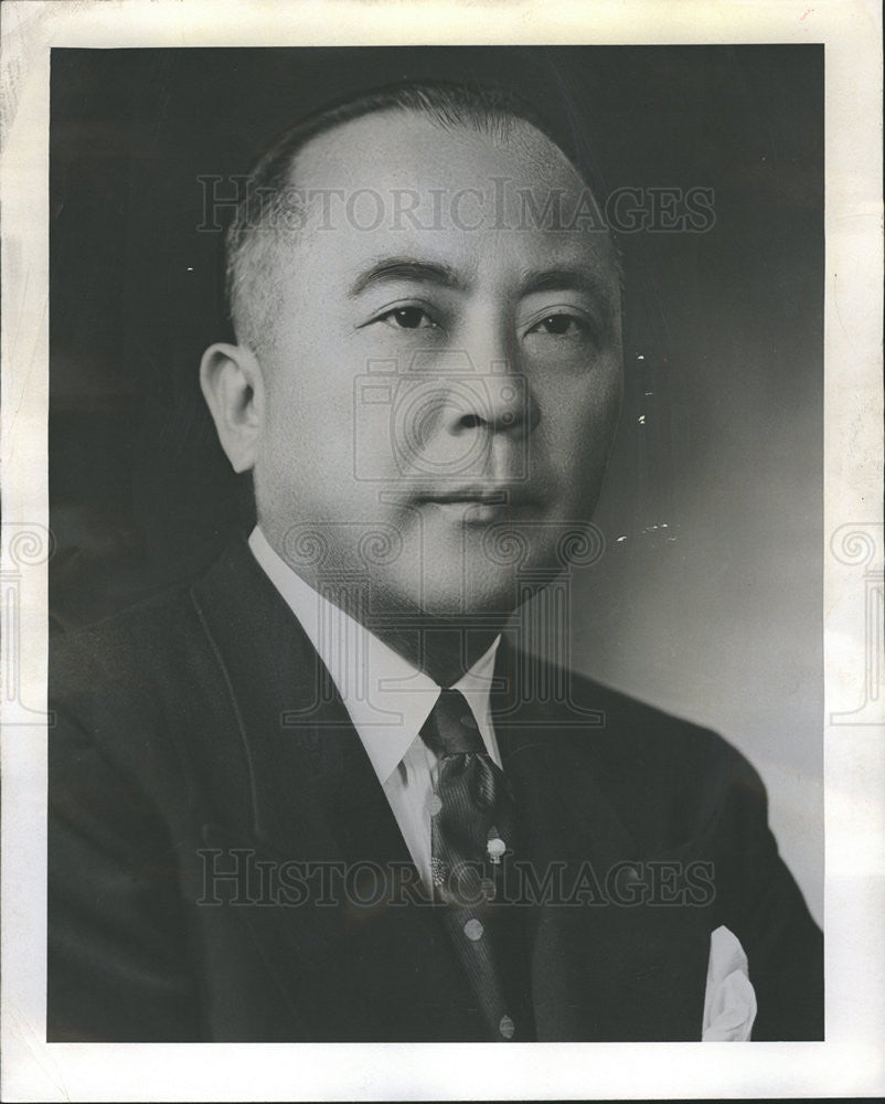 1958 Press Photo Dr. You Chan Yang Korean ambassador United States - Historic Images