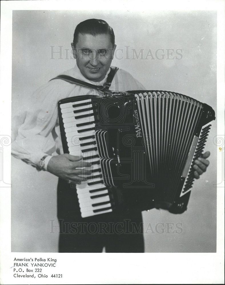 1970 Press Photo America&#39;s Polka King Frank Yankovic - Historic Images