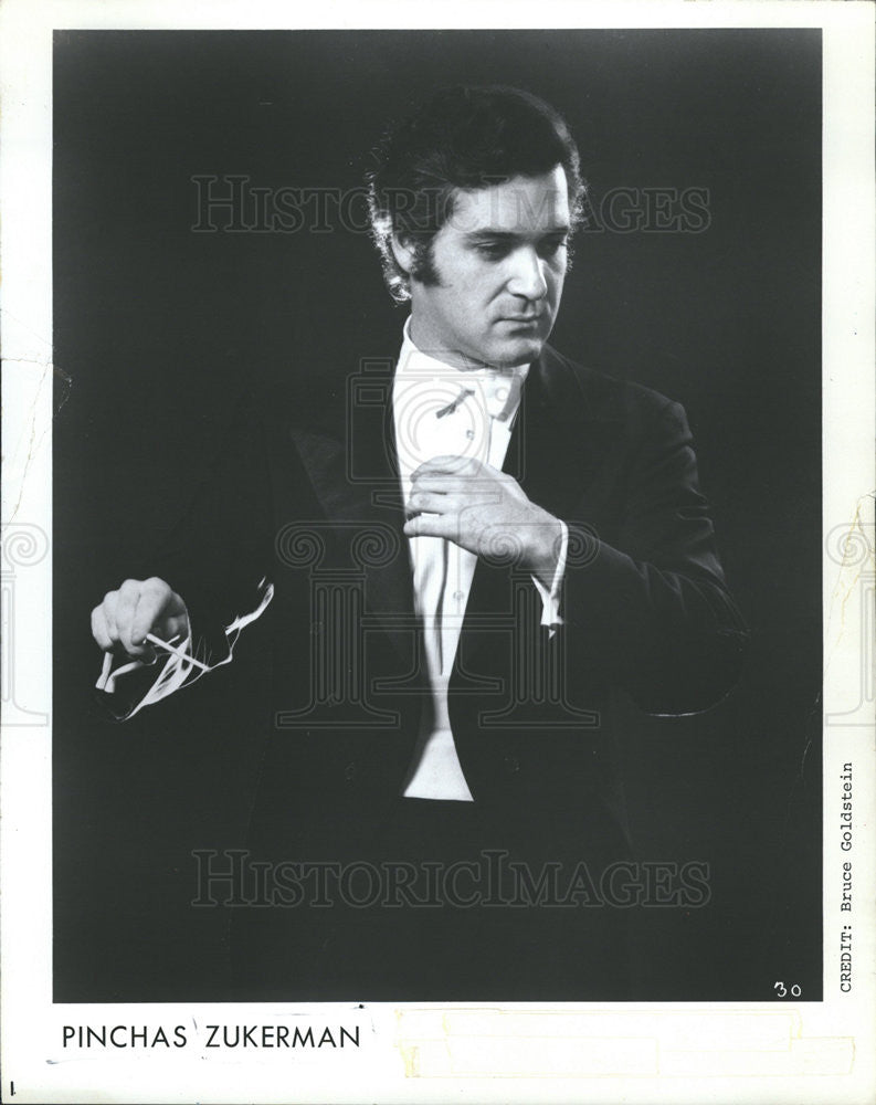 1983 Press Photo Conductor Pinchas Zukerman - Historic Images