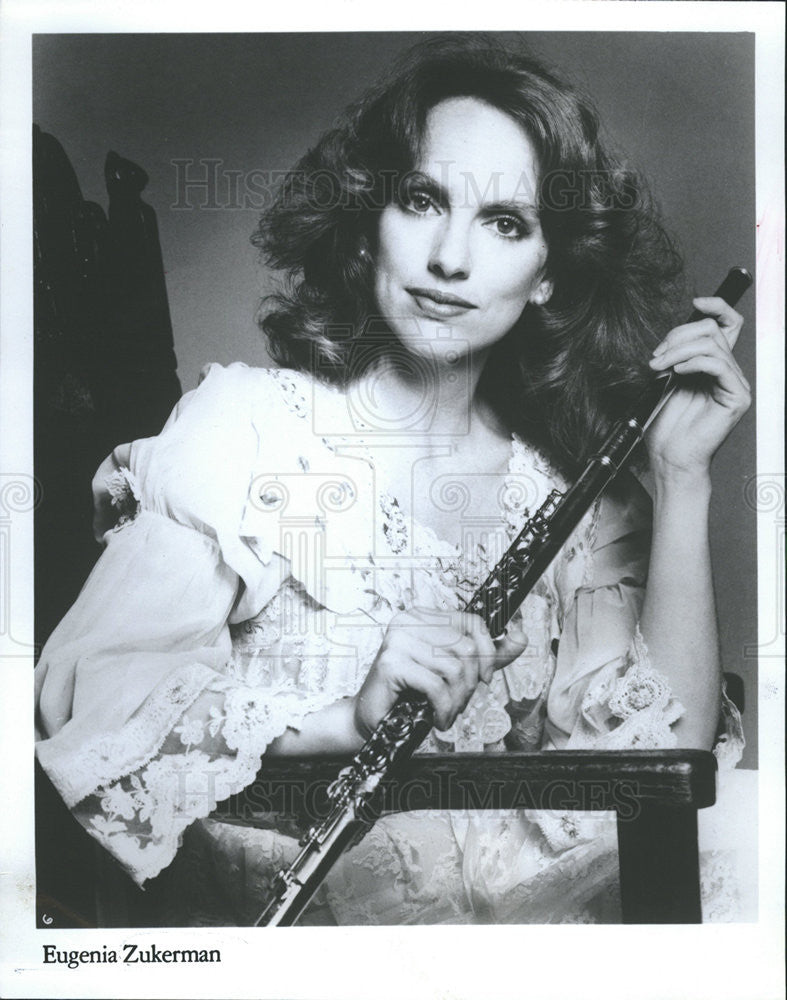 Press Photo flute Eugenia Zukerman Ravinia Festival Association - Historic Images