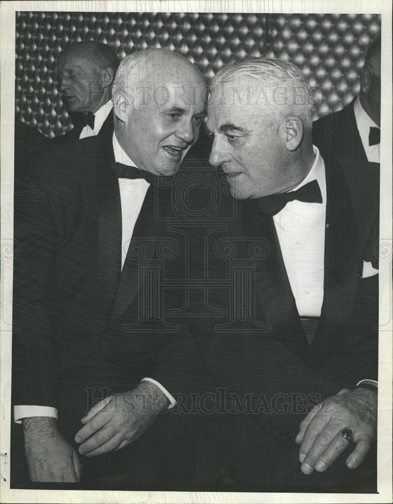 1961 Press Photo Eugene Zucker,sec of AIr Force and Gen Nathan F Twining, - Historic Images