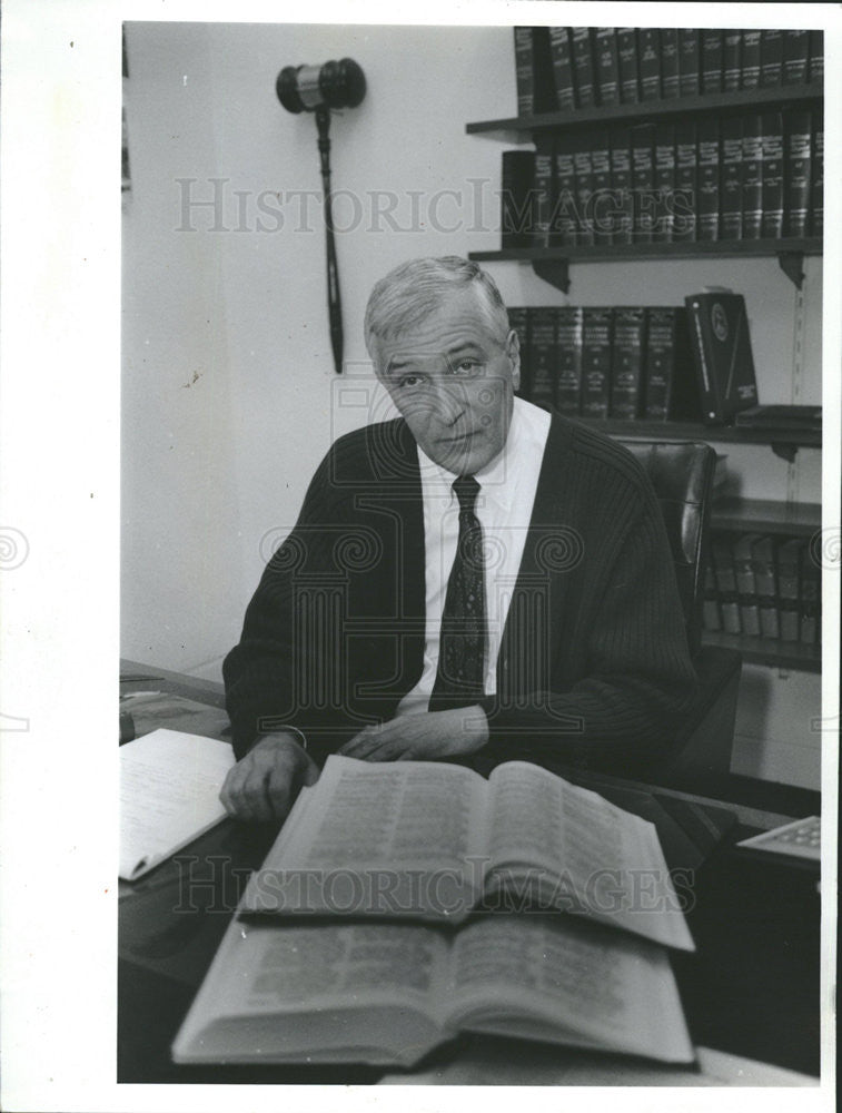 1953 Press Photo Judge Morton Zwick Neil School Lawndal Academy - Historic Images