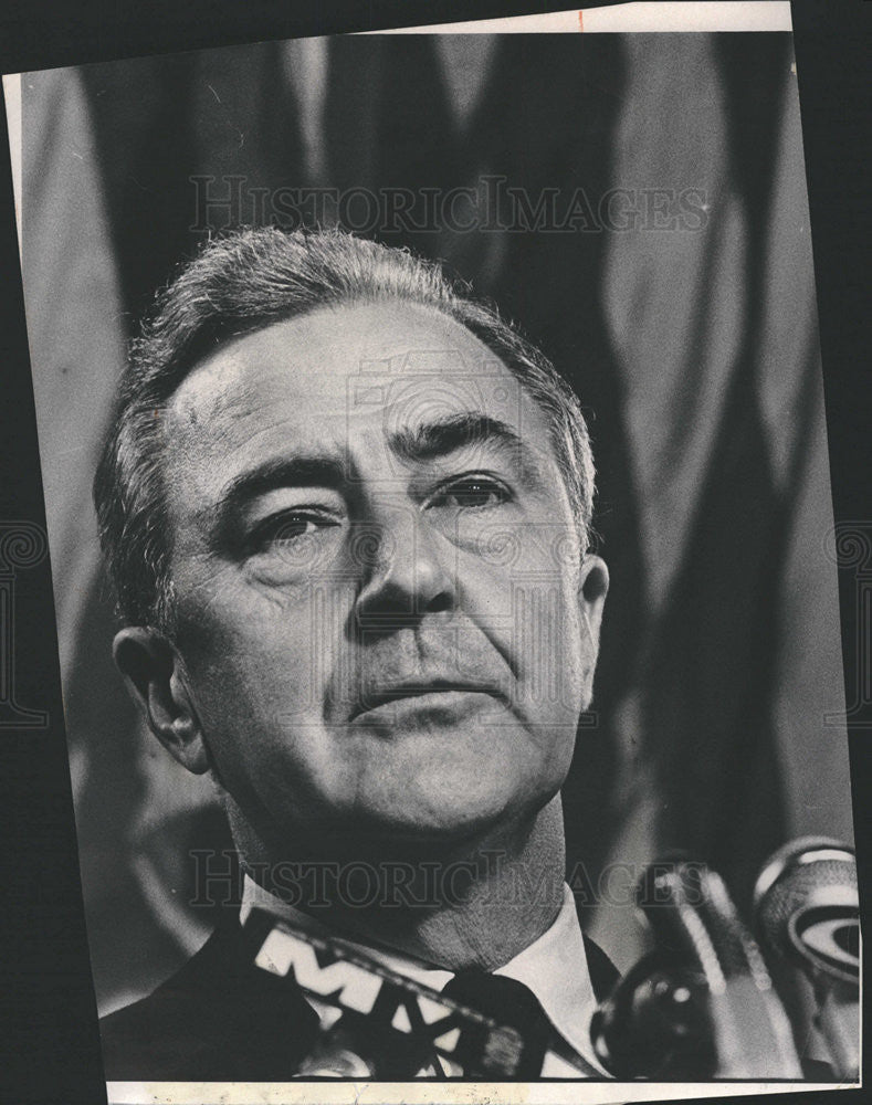 1968 Press Photo Senator Eugene McCarthy Democratic National Convention Chicago - Historic Images