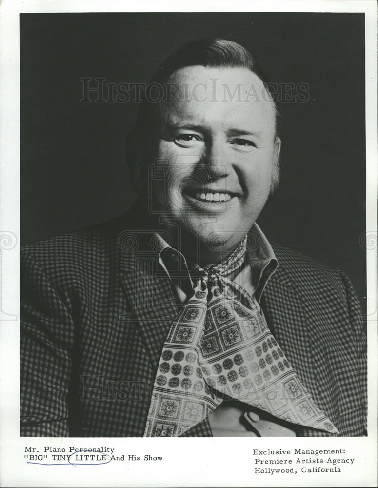 1979 Press Photo Mr Piano Personality &quot;Big&quot; Tiny Little - Historic Images