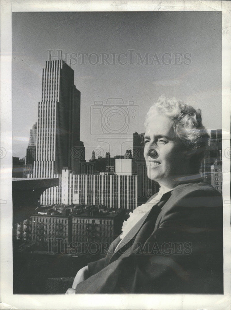 1943 Press Photo Ivy Litvinoff wife of the Soviet Amb to the US at New York - Historic Images