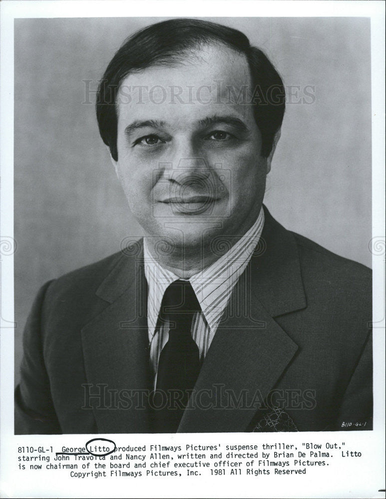 1981 Press Photo George Litto,producer - Historic Images