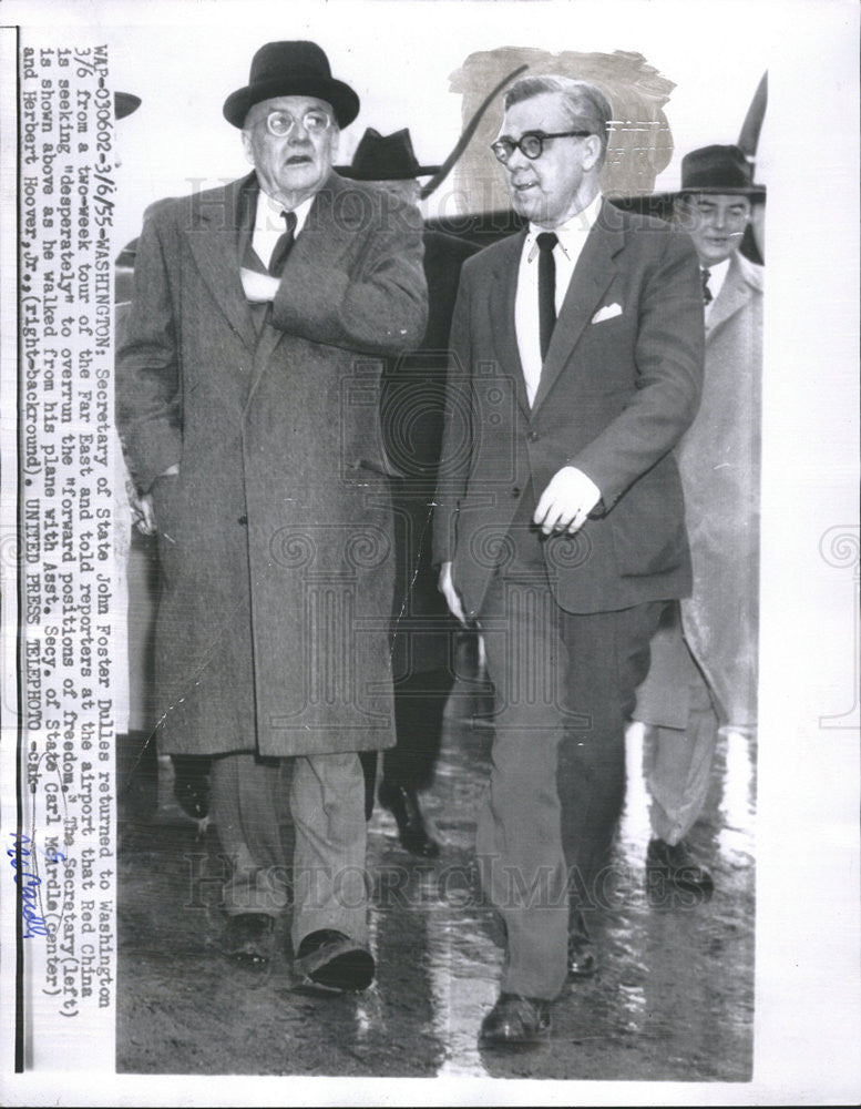 1955 Press Photo Carl McArdle American Politician - Historic Images