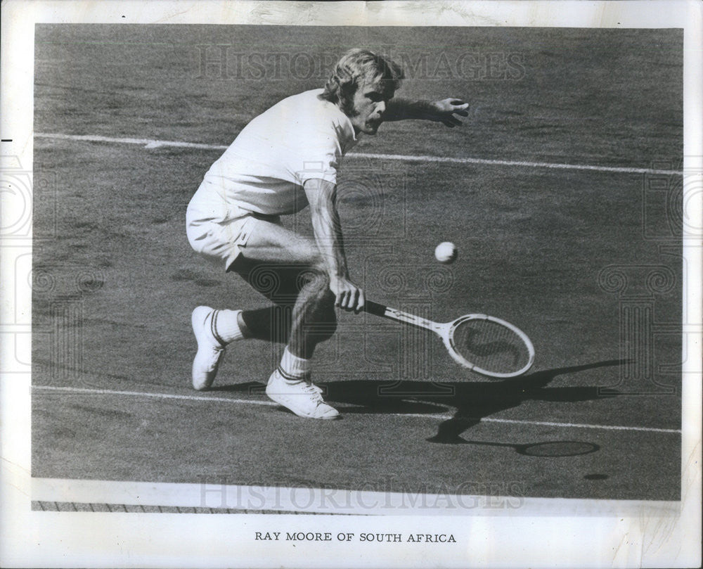 1969 Press Photo Ray Moore of South African tennis - Historic Images