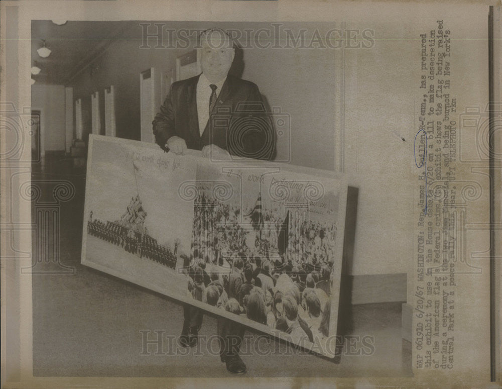 1967 Press Photo Rep. james H Quillan R,Tenn - Historic Images