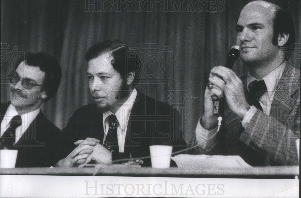 1975 Press Photo Alderman Candidates Darrell Quinley Jose Jimenez Chris Cohen - Historic Images