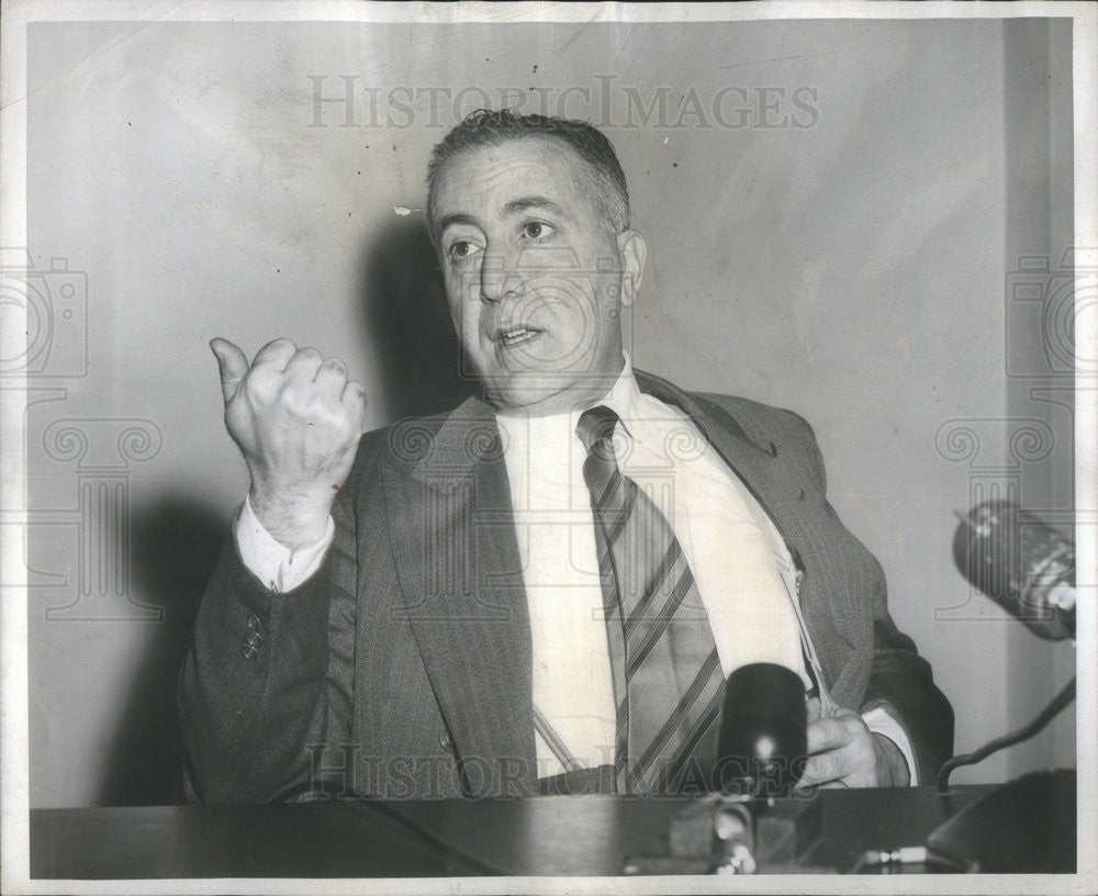 1957 Press Photo Dr. Farid Zeineddine Ambassador Of Syria To United States - Historic Images