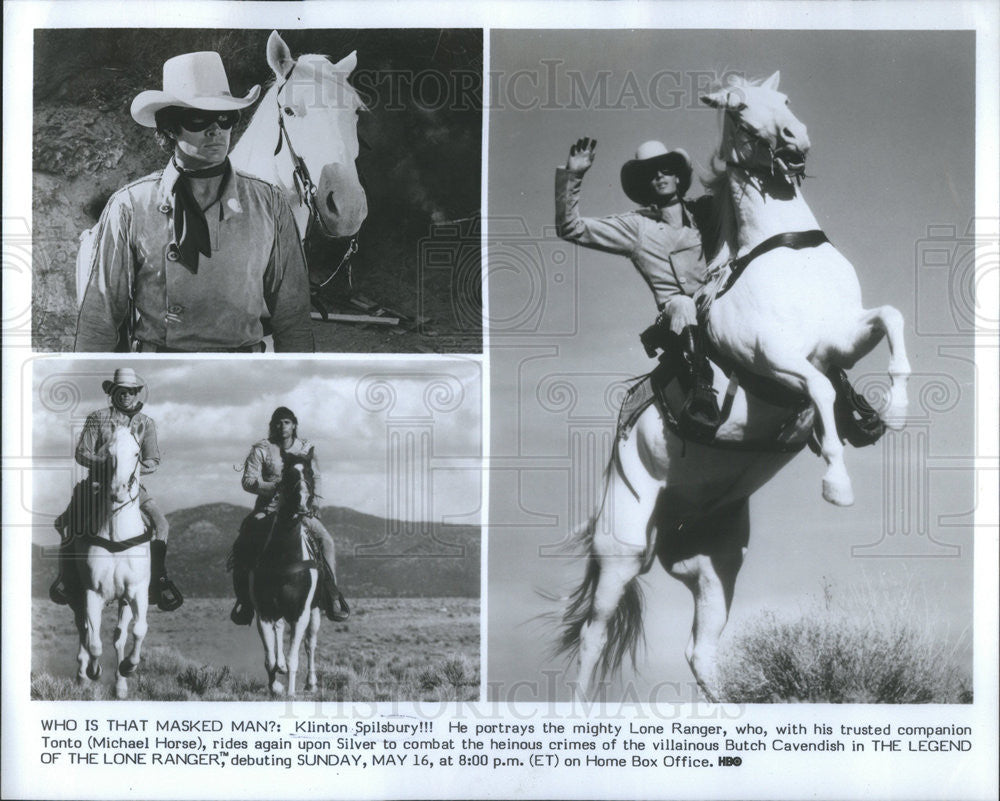 Press Photo Klinton Spilsbury Michael Horse Actors Lone Ranger - Historic Images