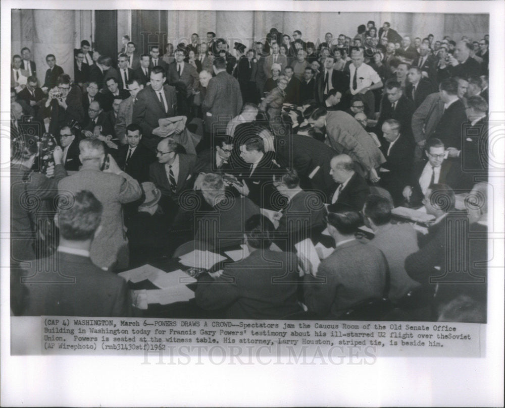 1963 Press Photo Pilot Francis Powers at Espionage Trial - Historic Images