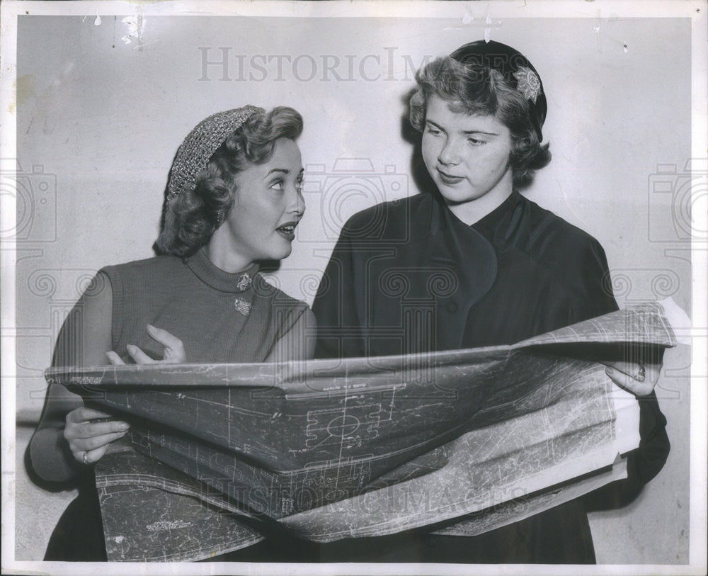 1951 Press Photo Jane Powell and Charleen Sering - Historic Images