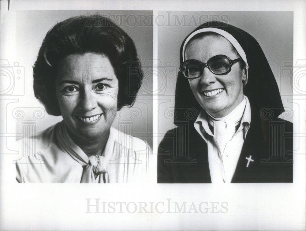 1980 Press Photo Priscilla Morell as Sister Lillian on &quot;In The Beginning&quot; on CBS - Historic Images