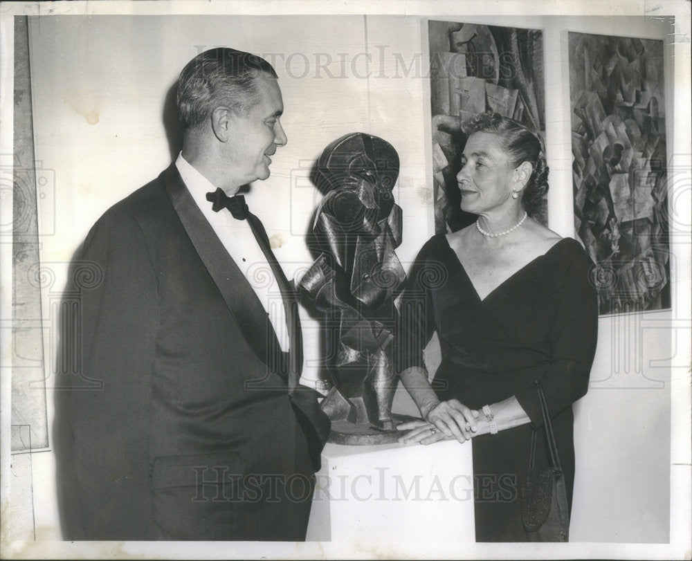 1955 Press Photo walter anderson mrs. john w. root - Historic Images