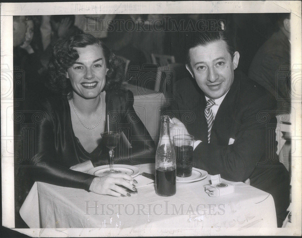 1945 Press Photo Billy and Mrs Rose - Historic Images