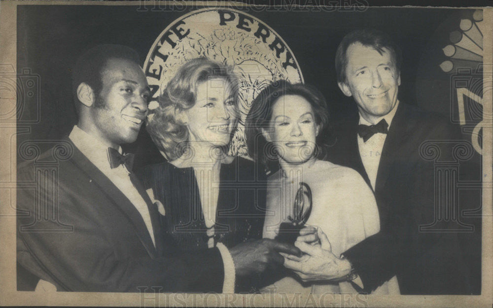 1970 Press Photo Cleavon Little,Lauren Bacall,Tammy Grimes,Fritz Weaver - Historic Images