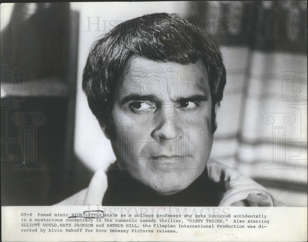 1984 Press Photo Rich Little Actor Dirty Tricks - Historic Images