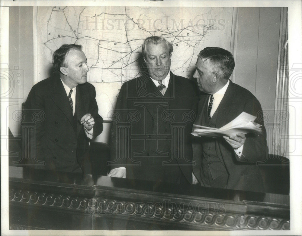 1934 Press Photo Senators Black McCarran Hale Investigation Air Mail Contracts - Historic Images