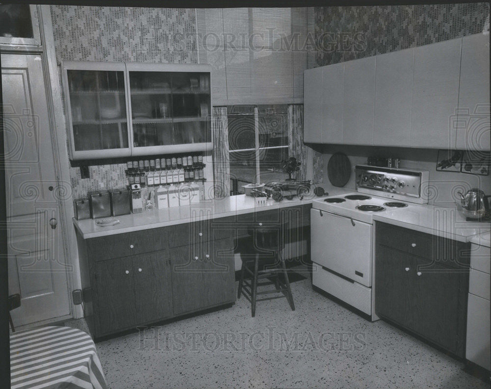 1959 Press Photo Interior decor of a kitchen - Historic Images