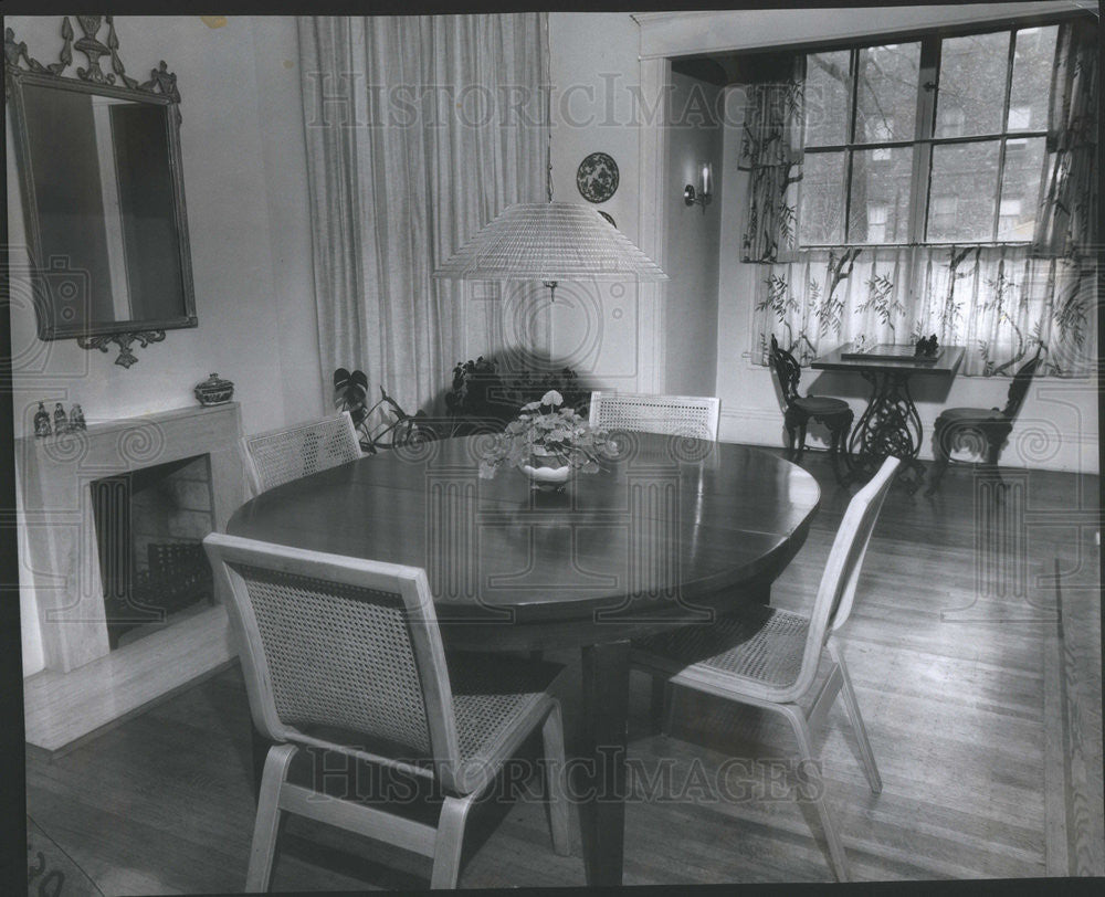 1959 Press Photo Dinning room of Roderick Robinson&#39;s home - Historic Images