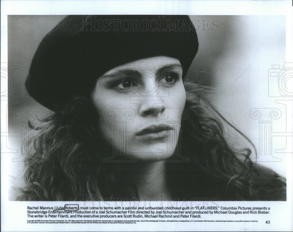 1990 Press Photo Julia Roberts Actress Flatliners - Historic Images