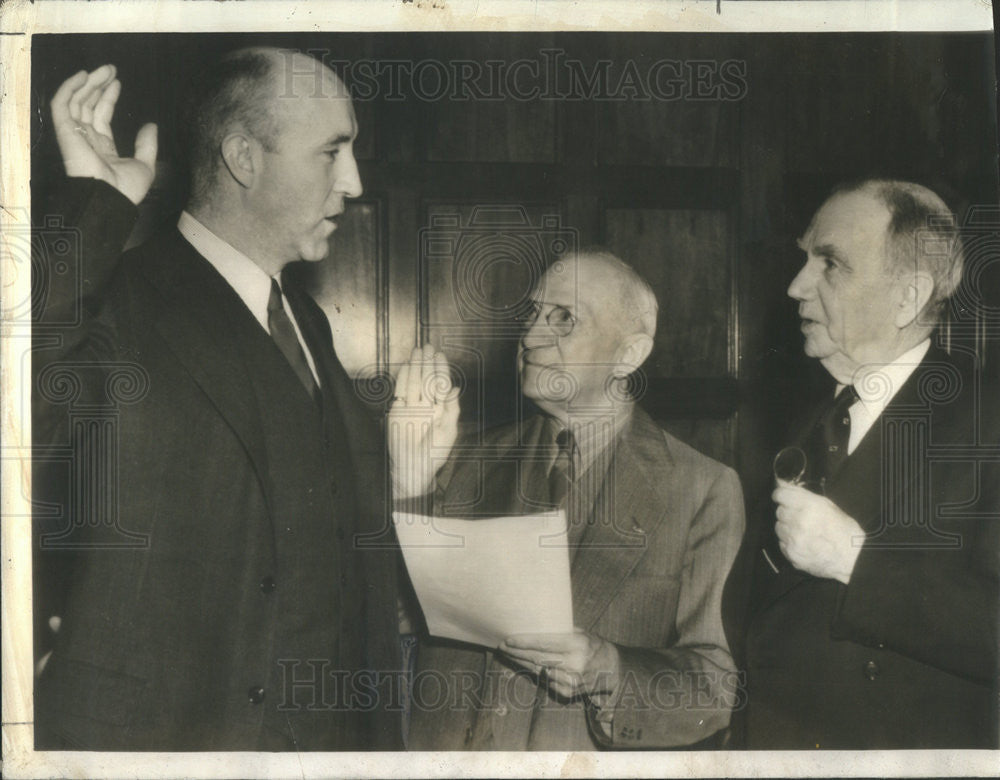 1938 Press Photo Denis Mulligan Oath of Office Director Bureau Air Commerce - Historic Images