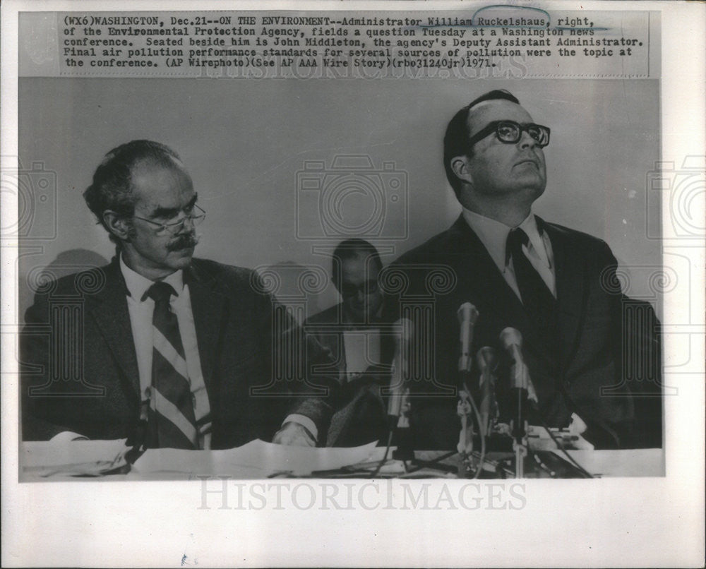 1971 Press Photo William Ruckelshaus/US Environmental Protection Agency - Historic Images