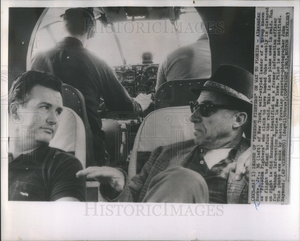 1963 Press Photo Alexander Rorke Jr Self Styled Leader of &quot;Freedom Fighters&quot; - Historic Images