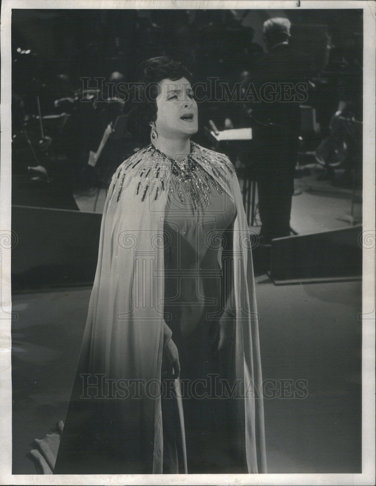 1967 Press Photo Birgit Nilsson Operatic Soprano Singer Bell Telephone Hour Show - Historic Images