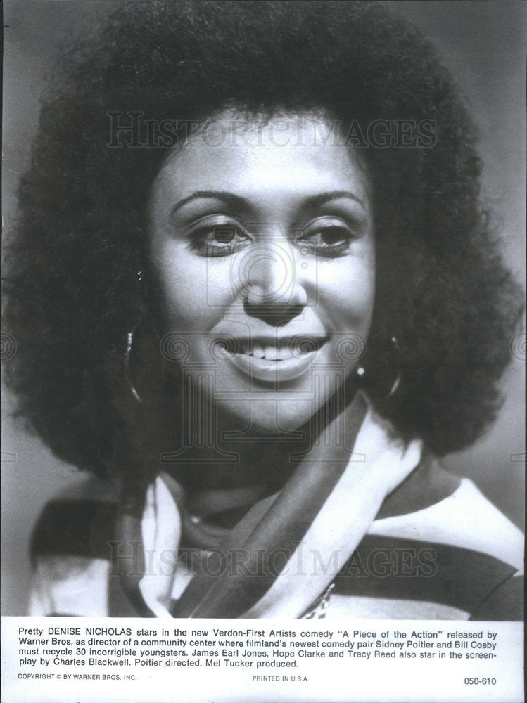 1977 Press Photo Denise Nicholas,actress - Historic Images