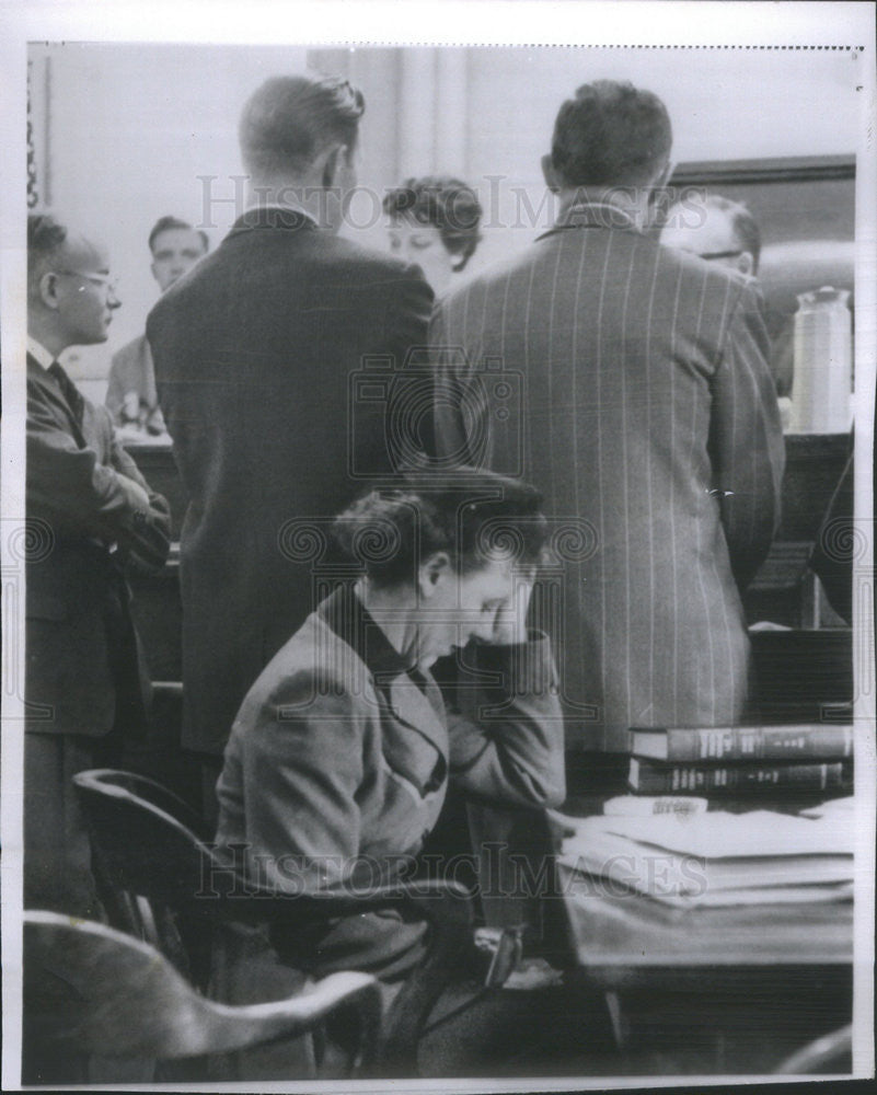 1959 Press Photo Connie Nicholas at the opening of her murder trial - Historic Images