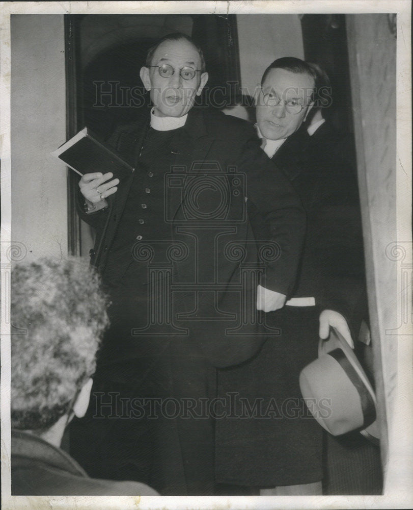 1951 Press Photo Dr Martin Niemoller and Paul Moser - Historic Images