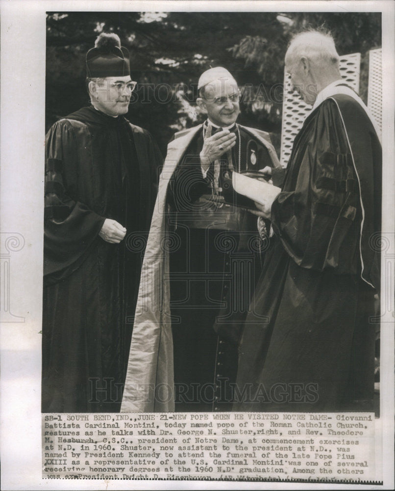 1963 Press Photo Giovanni Battista  Cardinal Montini Named Pope Of Church - Historic Images