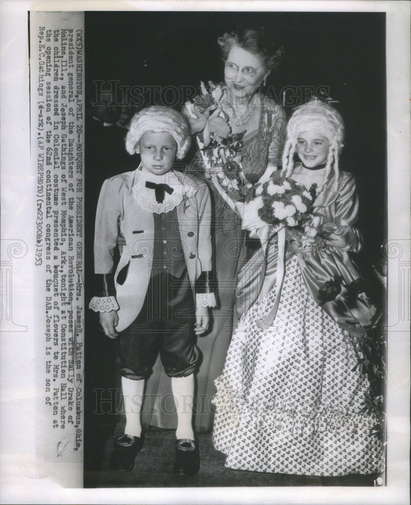 1953 Press Photo Mrs James G. Patton. - Historic Images