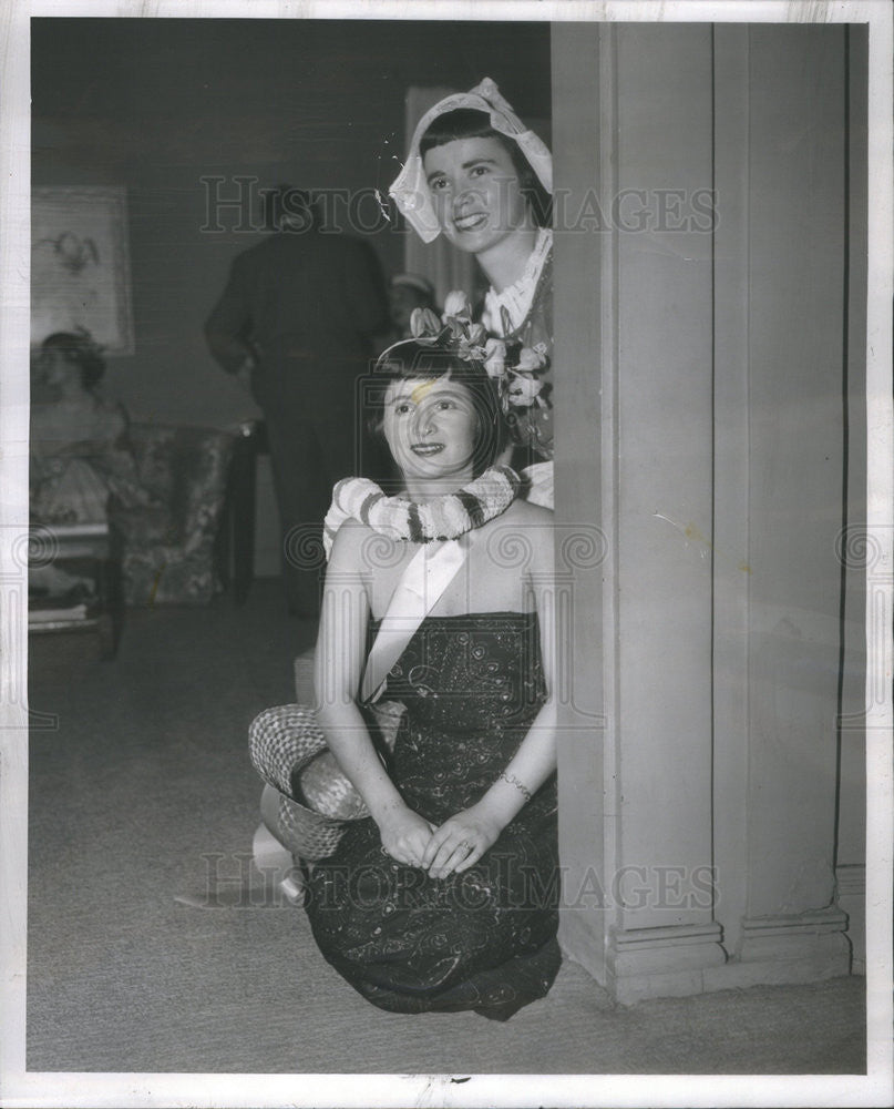 1956 Press Photo Mrs Brace Patton,Mrs Ben D Van Cleave,socialites - Historic Images