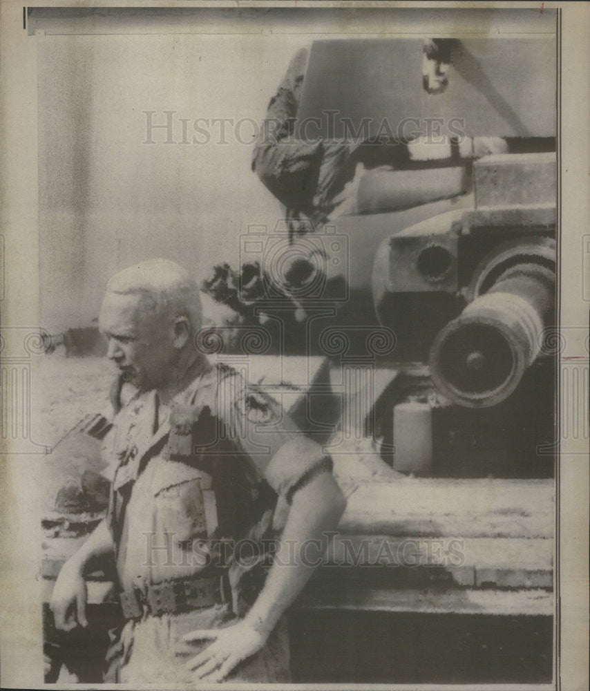 1969 Press Photo Col George S Patton,son of late Gen in South Vietnam - Historic Images