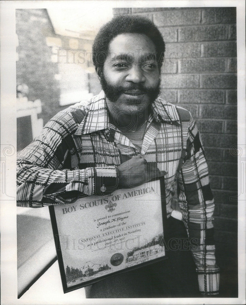 1975 Press Photo Joseph Payne, Boy Scout Executive - Historic Images