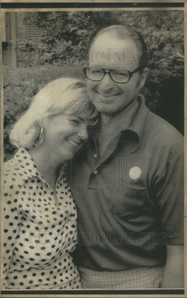 1974 Press Photo Ed Patterson and wife.He was kidnapped then freed - Historic Images