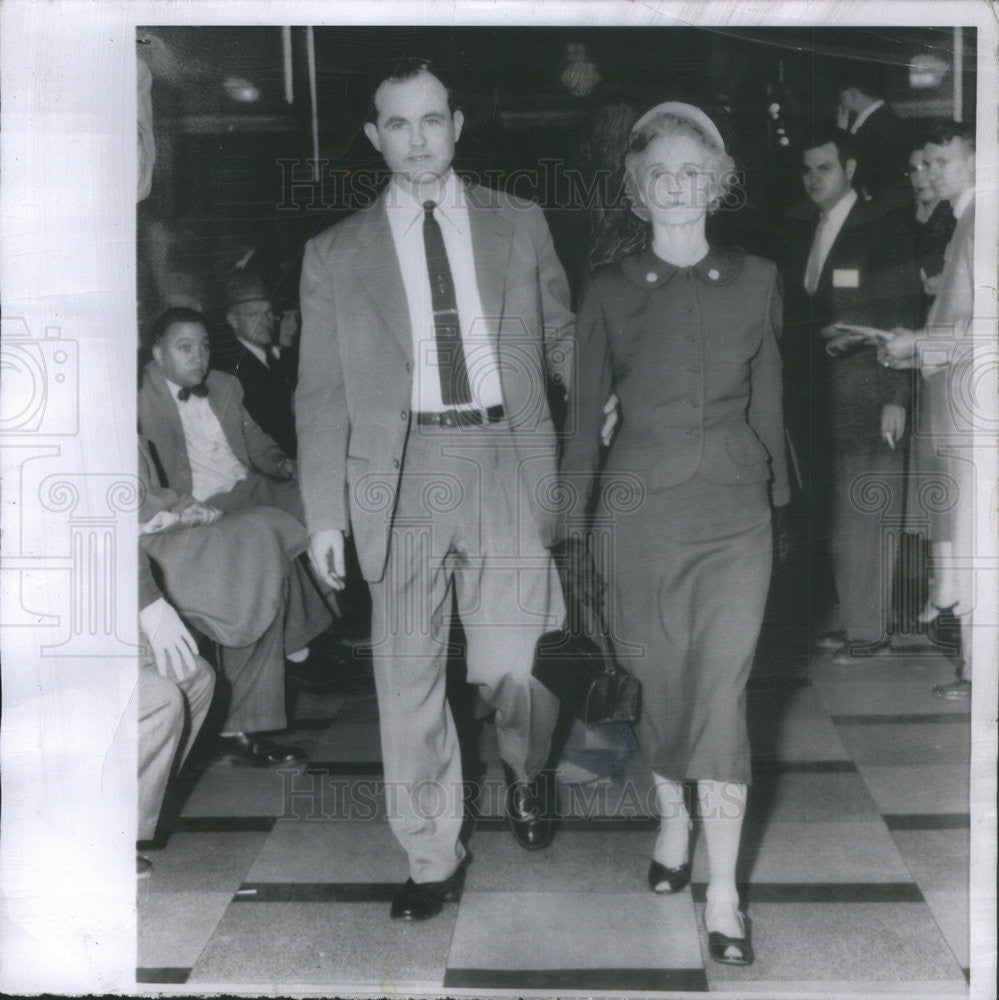 1955 Press Photo Attorney General John Patterson, Mother, Trial of Albert Fuller - Historic Images