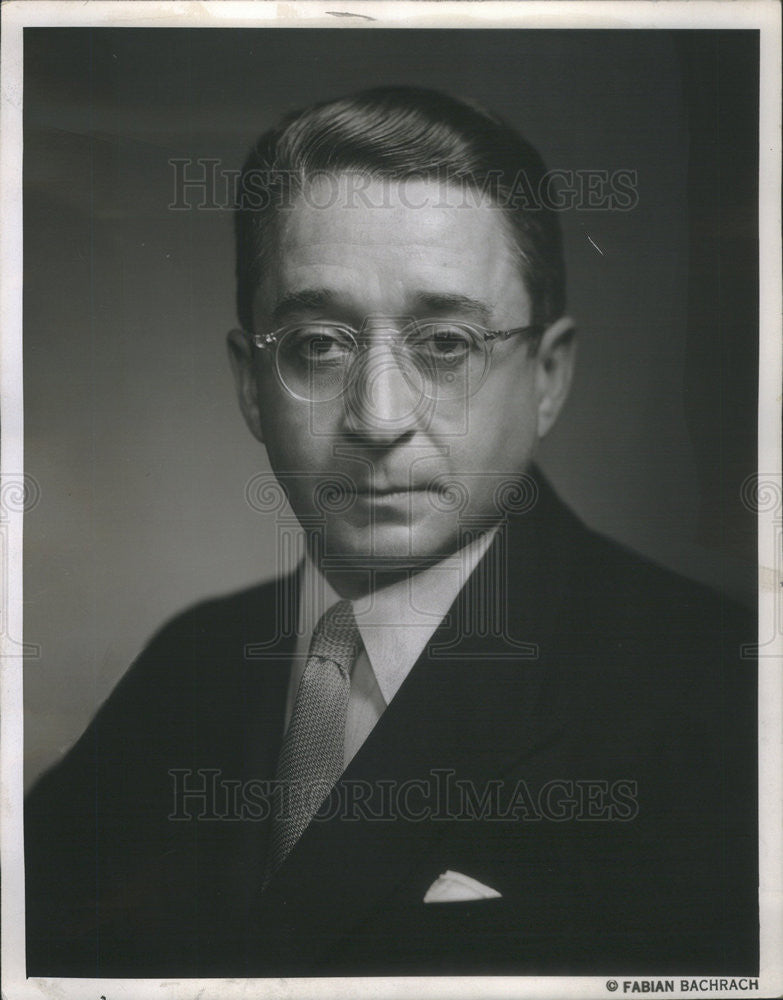 1957 Press Photo Earle Ludgin President Earle Ludgin Company Chicago University - Historic Images