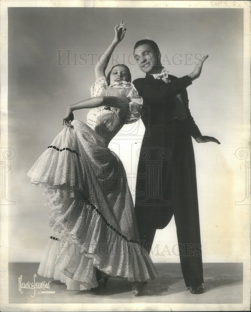 1941 Press Photo Lydia Joresco Dancer Edgewater Beach Hotel - Historic Images