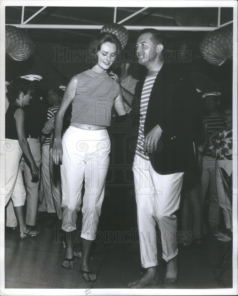 Press Photo Andrew Andy Lynch Kay Kelley Palm Beach Dancing - Historic Images