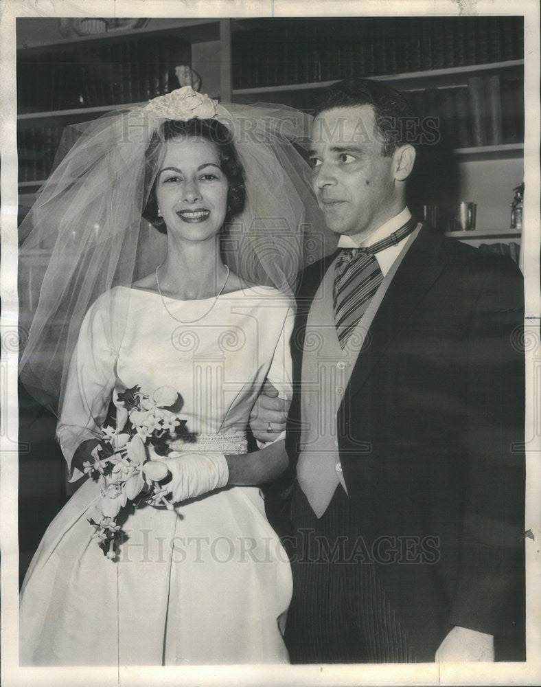 1963 Press Photo Earle Louis Ludgin Jr. Wedding - Historic Images