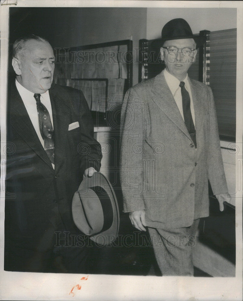 1958 Press Photo William Lydon & Daniel O'Rourke, Civil Service case ...