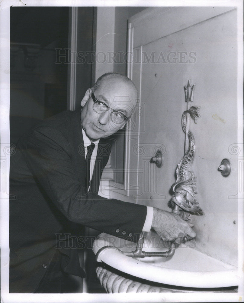 1951 Press Photo William D. Lydon, police corruption case. - Historic Images